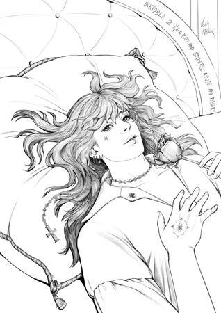 LINEART ⨯ Half body + Background (+ 50€) = 110€ LINEART ⨯ Half body + Background (+ 50€) = 110€